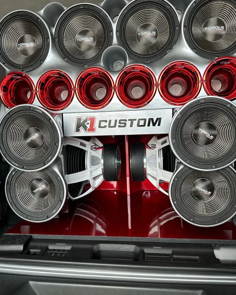 Custom car audio install completed at K-1 Custom in Orlando, FL