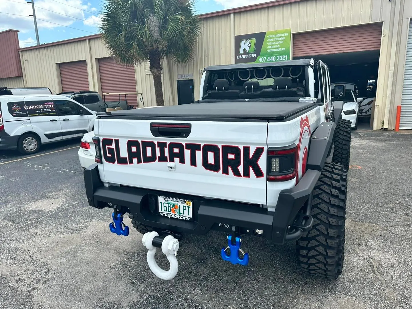 Window Tinting install by K-1 Custom Orlando