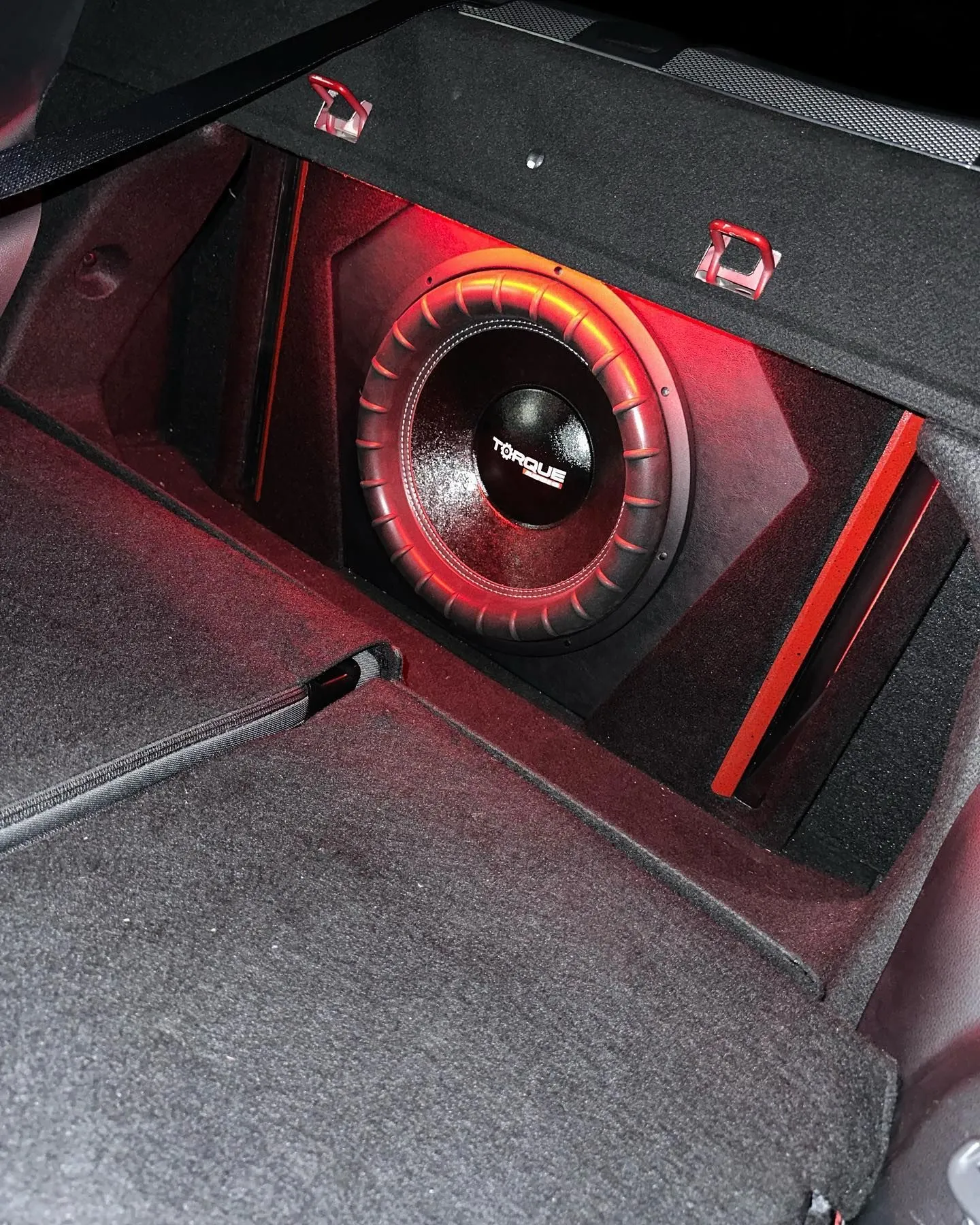 Lifted truck with LED light bar and audio upgrade