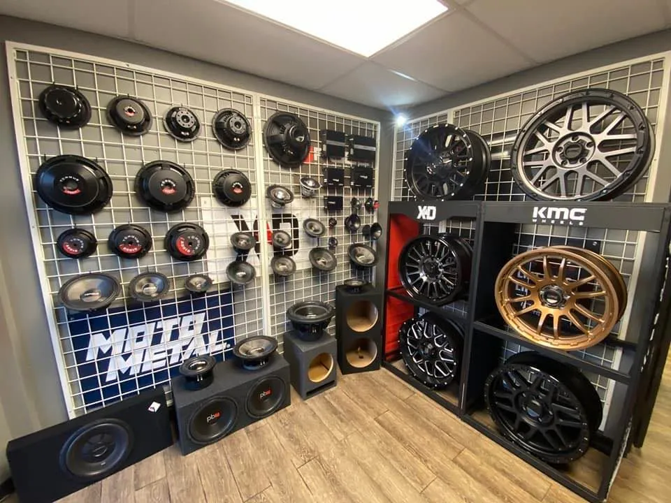 Custom car audio install showcasing factory-clean finish